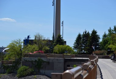 Duluth, Minnesota 'daki Superior Gölü' nde gezinti.