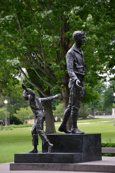 Estatua Parque Del Capitolio Estatal Paul Ciudad Capital Minnesota — Foto de Stock