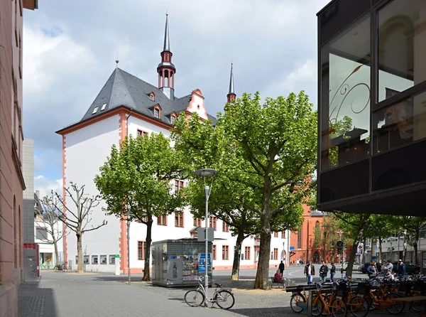 Historical Buildings Old Town Mainz Capital City Rhine Land Palatinate — Stok Foto