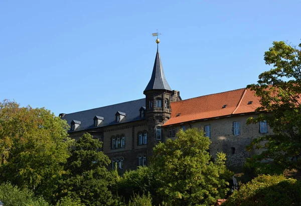 Исторический Замок Старом Городе Ильзенбург Горах Гарц Саксония — стоковое фото