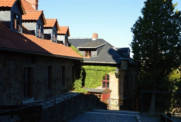 ハルツ山脈のヴェルニゲローデ旧市街の歴史的建造物 サクソニー アンハルト — ストック写真