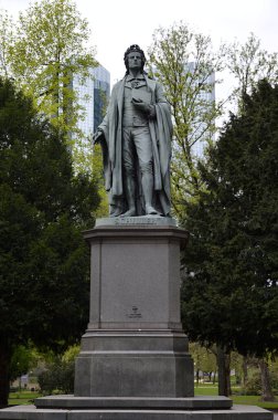 Frankfurt, Dowtown 'da, River Main' de park et, Hessen.