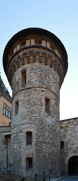 Historiska Slottet Gamla Stan Wernigerode Harzbergen Sachsen Anhalt — Stockfoto