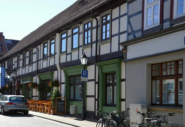 Historiska Byggnader Den Gamla Staden Wernigerode Harzbergen Sachsen Anhalt — Stockfoto