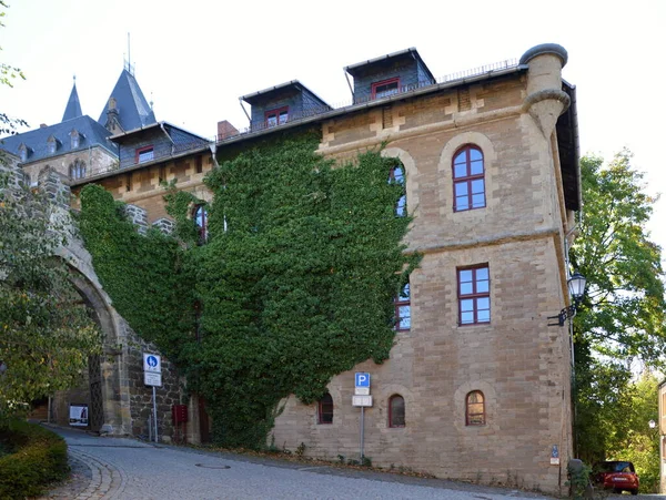Исторический Замок Старом Городе Вернигере Горах Гарц Саксония — стоковое фото