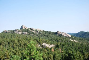 Güney Dakota, Black Hills 'teki Panorama Dağı manzarası