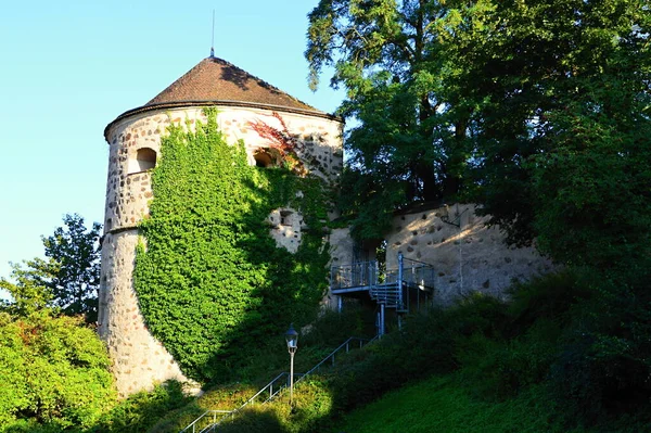 Historischer Turm Der Altstadt Von Görlitz Sachsen — Stockfoto