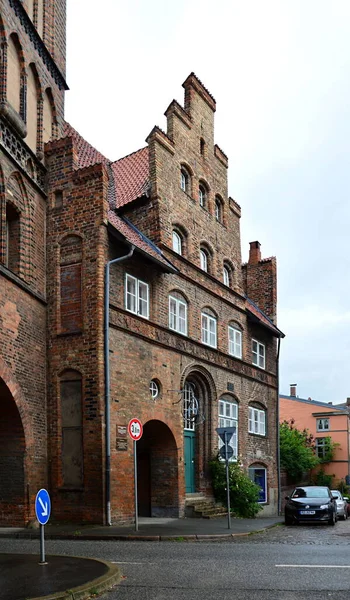 Historical Building Old Town Hanse City Luebeck Schleswig Holstein — ストック写真
