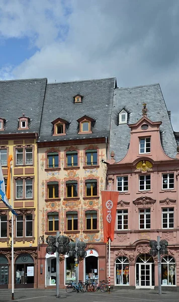 Historical Buildings Old Town Mainz Capital City Rhine Land Palatinate — Stock Photo, Image