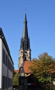 Harz Dağları, Saksonya 'daki Eski Wernigerode Kasabasındaki Tarihi Kilise