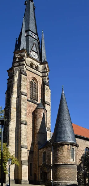 Історична Церква Старому Місті Вернігероде Горах Гарц Саксонія Ангальт — стокове фото