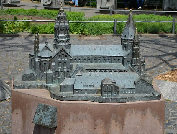 Mainz Deki Tarihi Katedral Başkent Ren Diyarı Palatinate — Stok fotoğraf