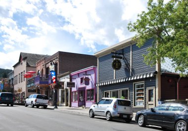 Wasatch Dağları, Utah Park City Sokak Sahnesi