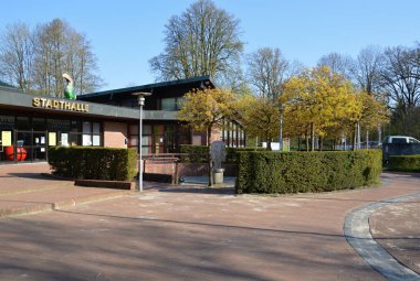 Walsrode, Aşağı Saksonya 'daki Modern Stadthalle Binası