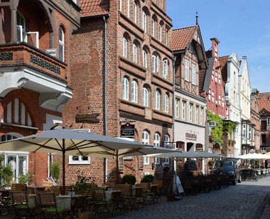 Old Hanse Town Lueneburg Sokak Sahnesi, Aşağı Saksonya
