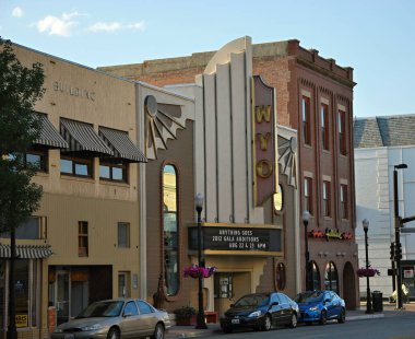 Eski Batı Kasabası Sheridan, Wyoming 'deki Tarihi Binalar