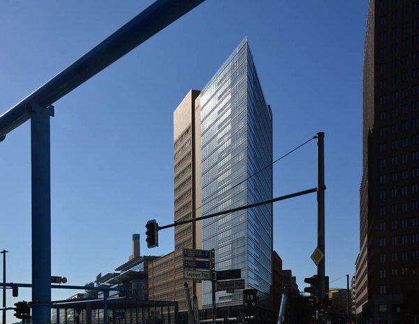 Modern Buildings at the Square Potsdamer Platz in Berlin, the Capital City of Germany