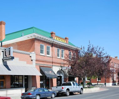 Street Scene in the Town Billings, Montana clipart