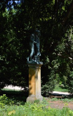 Şato 'daki heykel ve Berlin' deki Park Charlottenburg, Almanya 'nın başkenti.