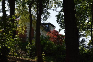 Villa in Spring at Lake Schlachtensee, Zehlendorf in Berlin, the Capital City of Germany