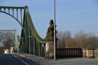 Historical Bridge Glienicker Bruecke over the River Havel in the Neighborhood Glienicke between Berlin and Potsdam