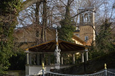 Historical Castle in Spring in the Neighborhood Glienicke, Zehlendorf in Berlin, the Capital City of Germany