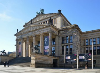 Historical Building Konzerthaus on the Square Gendarmenmarkt in the Neighborhood Mitte in Berlin, the Capital City of Germany