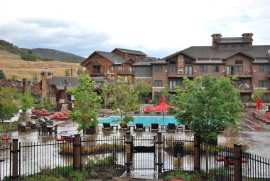 Resort in the Town Park City in the Wasatch Mountains, Utah
