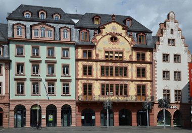 Historical Buildings in the Old Town of Mainz, the Capital City of Rhine Land - Palatinate