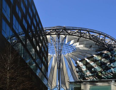 Modern Roof at the Square Potsdamer Platz in Berlin, the Capital City of Germany