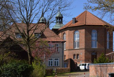 Historical Monastery in Spring in the Town Walsrode, Lower Saxony