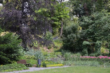 Park in the Old Town of Wittenberg, Saxony - Anhalt