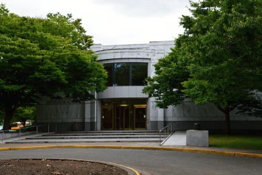 Street Scene in Downtown Salem, the Capital City of Oregon
