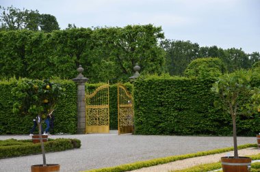 Historical Castle and Park Herrenhaeuser Gaerten in Hannover, the Capital City of Lower Saxony