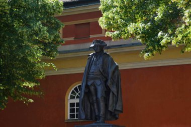 Statue in the Old Town of Potsdam, the Capital City of Brandenburg