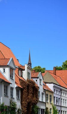 Eski Hanse Town Luebeck 'teki tarihi binalar, Holstein - Holstein