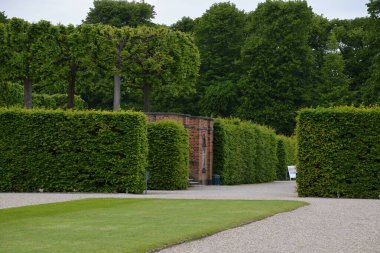 Historical Castle and Park Herrenhaeuser Gaerten in Spring in Hannover, the Capital City of Lower Saxony