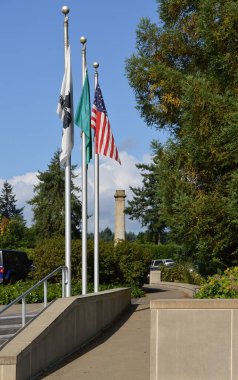 Meorial at the State Capitol in Olympia, the Capital City of Washington