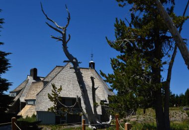 Historical Lodge at Mount Hood, Vilcano in the Cascade Range, Oregon