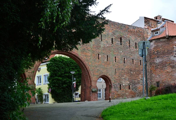 Történelmi Kapu Régi Hanse Város Luebeck Schleswig Holstein — Stock Fotó