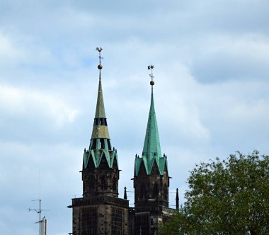 Eski Hanse Town Luebeck 'teki tarihi kilise, Holstein - Holstein