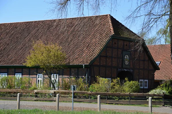 Historical Building Spring Village Ahlden Lower Saxony — Fotografia de Stock
