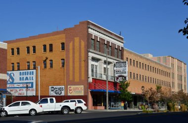 Street Scene in the Town Yakima, Washington
