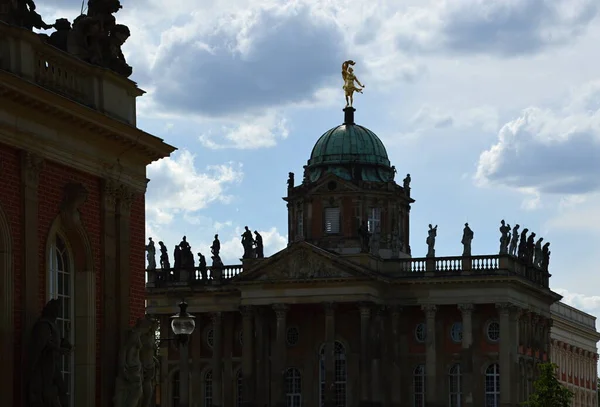 Nowy Pałac Zabytkowym Zamku Parku Sanssouci Poczdamie Stolicy Brandenburgii — Zdjęcie stockowe