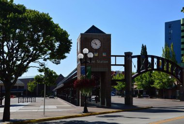 Bus Terminal in Downtown Eugene, Oregon