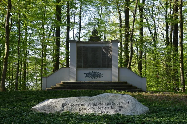 Kriegerdenkmal Wald Eckernworth Niedersächsischen Walsrode — Stockfoto