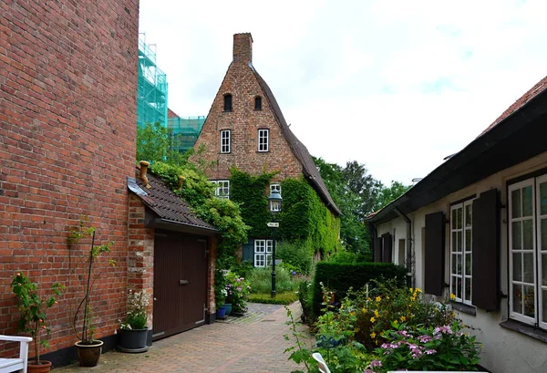 Bâtiment Historique Dans Vieille Ville Hanse Luebeck Schleswig Holstein — Photo