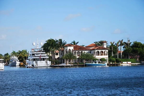 Frente Río Fort Lauderdale Florida — Foto de Stock