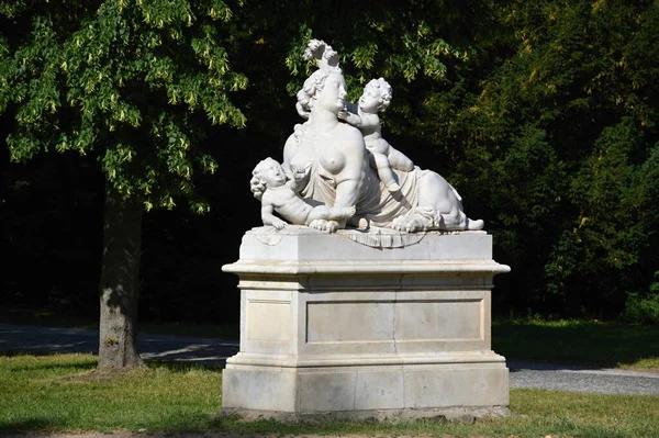 Statue Dans Château Parc Sanssouci Potsdam Capitale Brandebourg — Photo