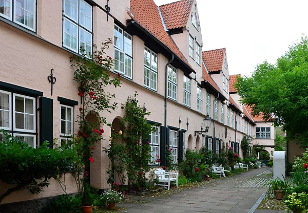 Bâtiments Historiques Dans Vieille Ville Hanse Luebeck Schleswig Holstein — Photo